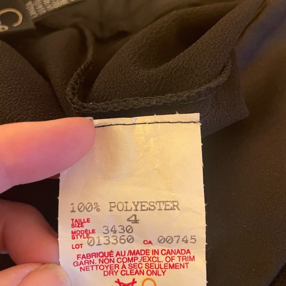 JS Collections Black Rhinestone Stud Formal Wide Leg Palazzo Gaucho Pants Sz 4 - Picture 10 of 15